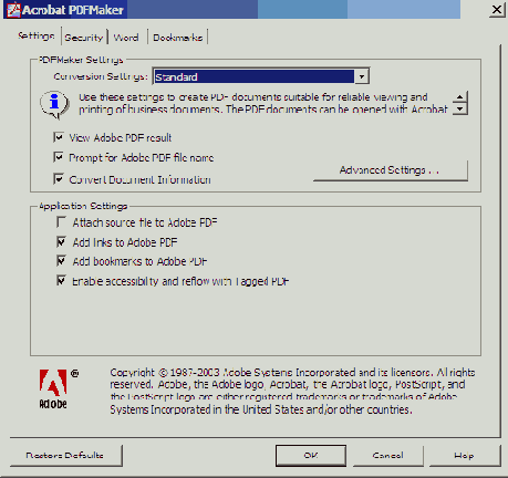  Adobe PDF   PDFMaker